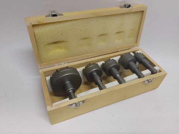 Kit Di 5 Frese A Tazza Hss Denti In Metallo Duro Da 18 30 32 35 55 Mm Per Muro