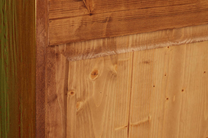 Biscottini Biscottini Credenza Country legno massello tiglio noce 197x50x91 Made in Italy