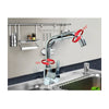 Rubinetto Miscelatore Monocomando Lavello Cucina Canna Alta Rotante Cromato 8702