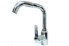 Rubinetto Miscelatore Monocomando Lavello Cucina Canna Alta Rotante Cromato 8702