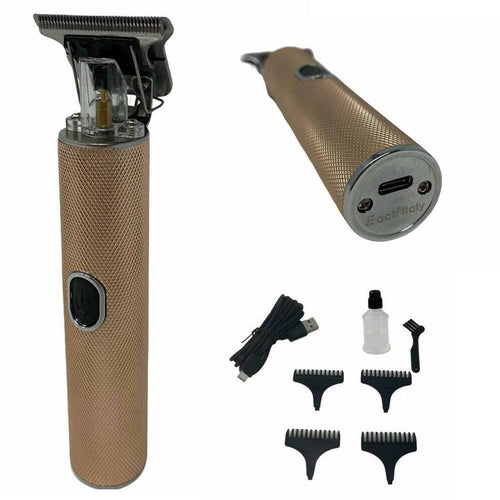 Tagliacapelli Ricaricabile Usb Type-c Senza Fili 4 Pettini Varie Regolazione E-t11