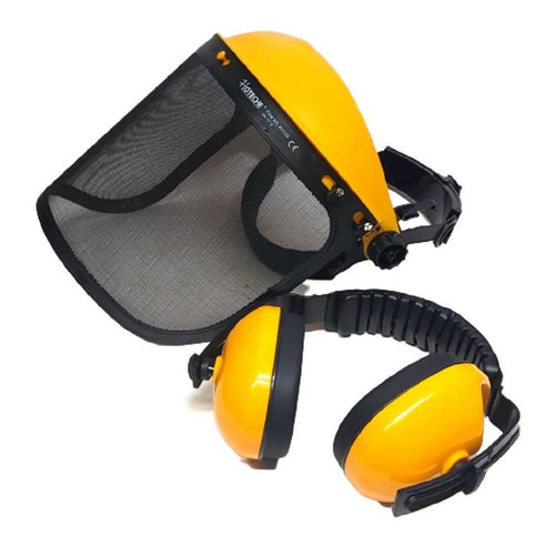 Visiera Per Decespugliatore Cuffie Regolabile A Rete Protettiva Maschera 435320