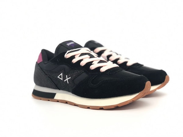 SUN68 Sneakers Girl's Stargirl Glitter nero fucsia