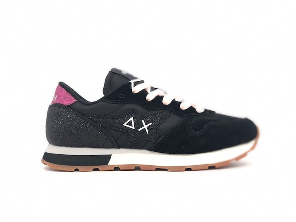 SUN68 Sneakers Girl's Stargirl Glitter nero fucsia