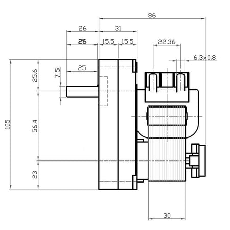 Motoriduttore Kenta K9175052 Stufe a pellet 14702068