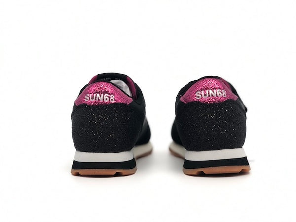 SUN68 Sneakers Girl's Stargirl Glitter nero fucsia