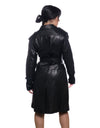 Lara - Cappotto Corto Donna Nero in vera pelle