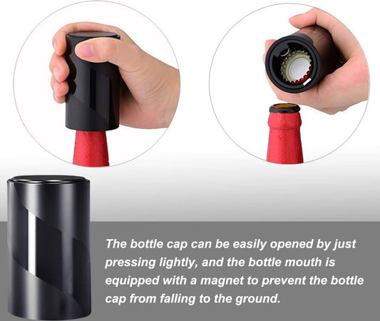 Cavatappi Apribottiglie Stappa Tappo Con Pressione Su Bottiglia Birra Magnetico