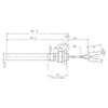Resistenza accensione con raccordo filettato 1/2 stufe a pellet 14701045