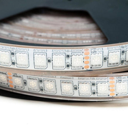 Striscia 600led Impermeabile Ip68 Dimmerabile Luce Multicolore Rgb 75w 24v Esterni