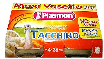 Plasmon omog tacchino 120gx2pz