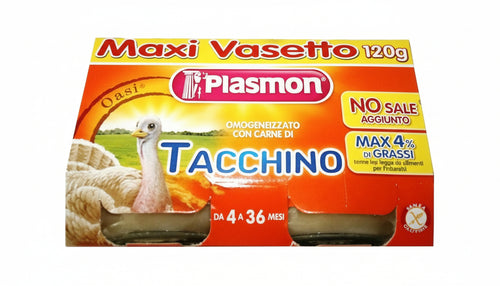 Plasmon omog tacchino 120gx2pz