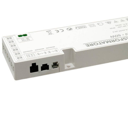 Alimentatore Slim 60w Trasformatore Corrente 12v Strisce Luci Led Sensori Qs-60w