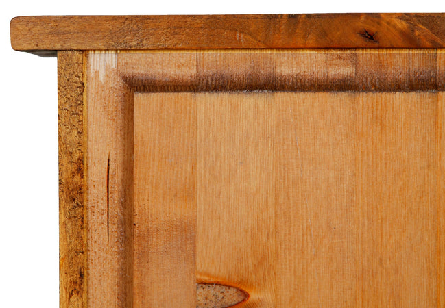 Biscottini Biscottini Stipetto Country Legno Massello Tiglio Finitura Noce 40x25x98 Made