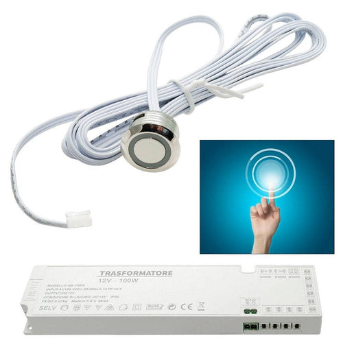 Interruttore Sensore Touch Dimmerabile Pulsante A Sfioro 12v 100w Luci Strisce Led