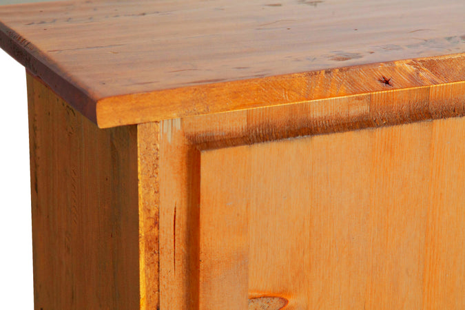 Biscottini Biscottini Stipetto Country Legno Massello Tiglio Finitura Noce 40x25x98 Made