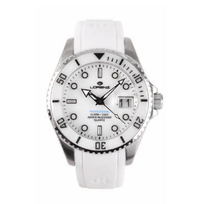 Orologio LORENZ donna Submarine gomma bianco