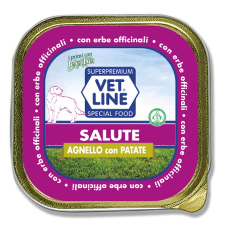 Vet Line mangime umido linea Salute agnello e patate 150 gr