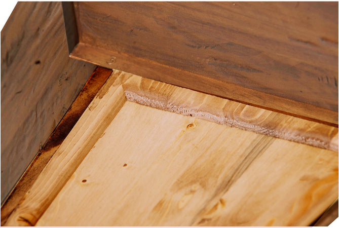 Biscottini Biscottini Stipetto Country Legno Massello Tiglio Finitura Noce 40x25x98 Made