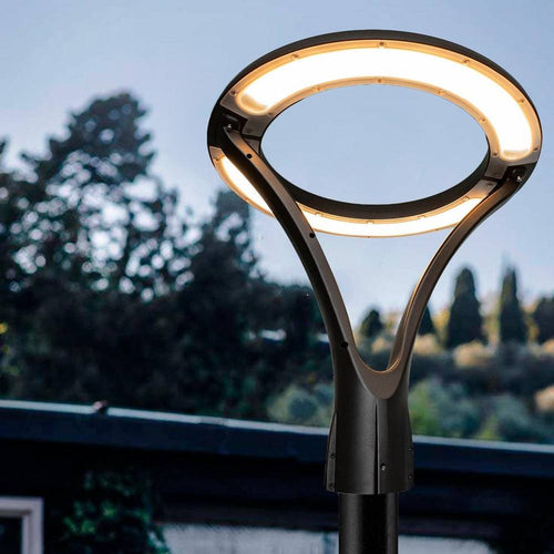 Lampione Moderno Led 100w Cerchio Fungo Ip65 Luce Esterni Giardino Cortile Gd-100w