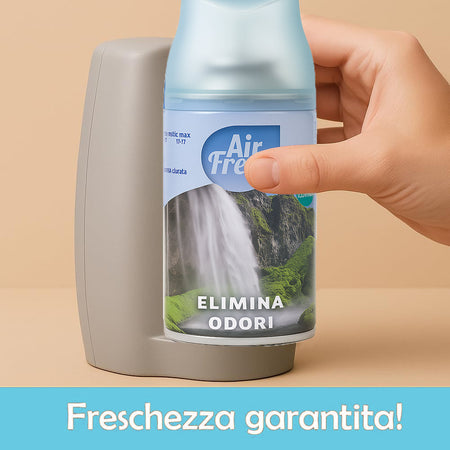 AIR FRESH Deomatic Set 6x250ml Ricarica Spray Profumatore Ambiente Elimina Odori