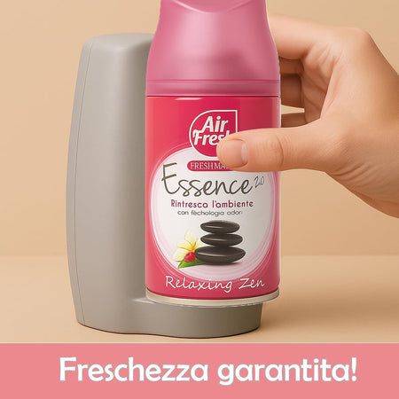 AIR FRESH Deomatic Set 6x250 ml Ricarica Spray Profumatore Ambiente Relaxing Zen