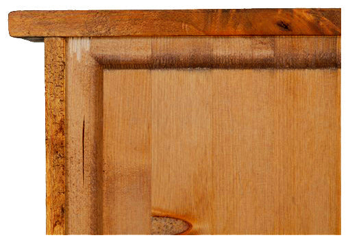 Biscottini Biscottini Libreria Country legno tiglio 3 ripiani finitura noce 40x25x98 Made