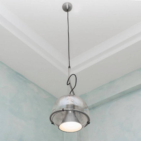 Lampadario Sfera Vetro Pendente Globo E27 Lampada Orientabile Sospensione Lp-87