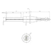 Resistenza accensione per stufe a pellet in ceramica 14701098