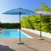 Ombrellone palo centrale Atlanta in acciaio verniciato a polvere per giardino e balcone Ø 270 cm