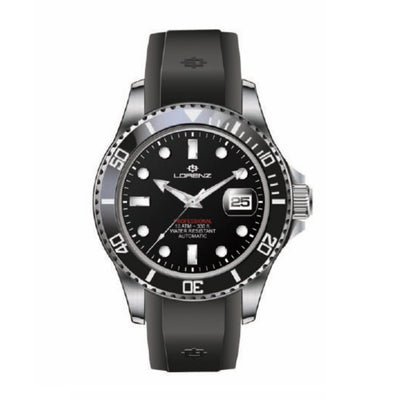 Orologio LORENZ uomo Submarine Automatico gomma nero