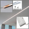 Kit Barra Led 12w Profilo Alluminio Alimentatore 24w 12v Luce 4000k Sensore Doppio