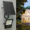 Faro Con Pannello Solare Ip65 E Sensore Crepuscolare Proiettore 50 100 200 300w