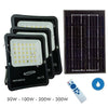 Faro Con Pannello Solare Ip65 E Sensore Crepuscolare Proiettore 50 100 200 300w
