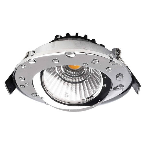 Faretto Incasso Tondo Slim Luce Soffitto Box Doccia Led 8w Orientabile Dimmerabile