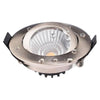 Faretto Incasso Tondo Slim Luce Box Doccia Led 8w Orientabile Dimmerabile Nichel