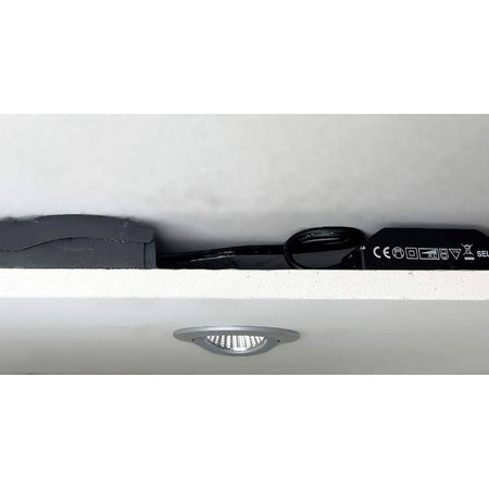 Faretto Incasso Tondo Slim Luce Box Doccia Led 8w Orientabile Dimmerabile Nichel
