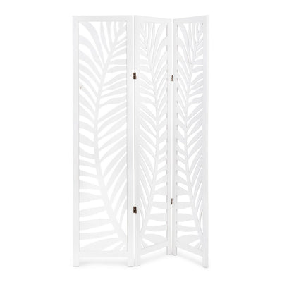 Paravento 3 Ante Felce in legno di paulonia pieghevole