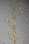 Albero di natale Oro Sparkly con 675 microled luce calda decorazione da esterno h 150 cm