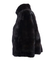 Greta - Giacca Donna Nera in vera pelliccia