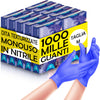 1000 x Guanti in Nitrile Monouso Blu Cobalto Senza Polvere e Lattice Taglia M