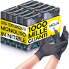 1000 x Guanti in Nitrile Monouso Nero Cobalto Senza Polvere e Lattice Taglia S