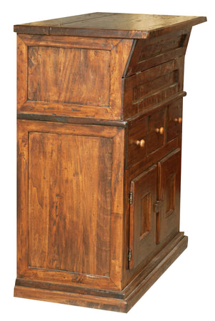 Biscottini Madia in Legno Massello di Tiglio Biscottini Noce 81x45x92 Made in Italy