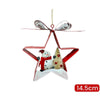 Decorazione Natalizia Albero Di Natale Appendino Pupazzo Di Neve Stella 14.5cm