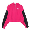 Nike Felpa Cappuccio Corta Donna W Sportswear Icon Clash Hoodie Zip Fireberry/black/white da donna