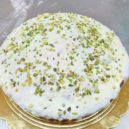 Torta glassa bianca zucchero fondente