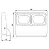 Faretto Led 12w Doppio Diffusore Orientabile Faro Staffa Ip65 Luce Esterni Giardino