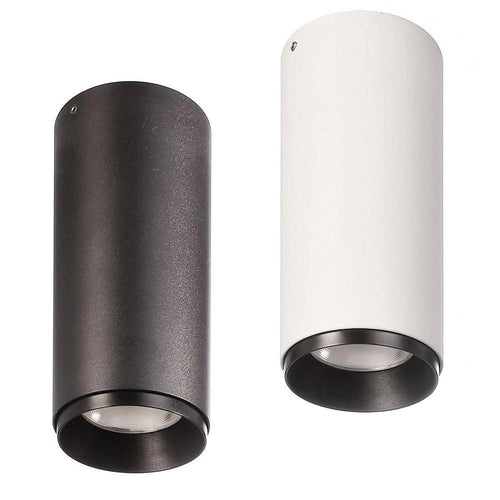 Faretto Spot Soffitto Plafoniera Cilindro Led Cct 10w 2 In 1 3000k 4000k Moderna