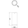 Faretto Spot Soffitto Plafoniera Cilindro Led Cct 10w 2 In 1 3000k 4000k Moderna
