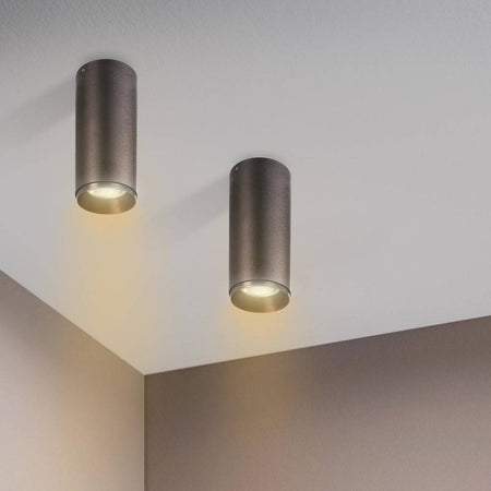 Faretto Spot Soffitto Plafoniera Cilindro Led Cct 10w 2 In 1 3000k 4000k Moderna
